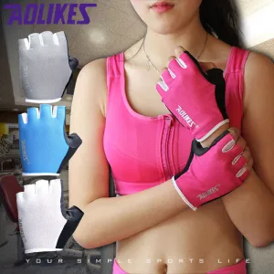 1 Pair Women/Men Anti-skid Breathable Gym Gloves Body Building Training Sport Dumbbell Fitness Exercise Weight Lifting Gloves