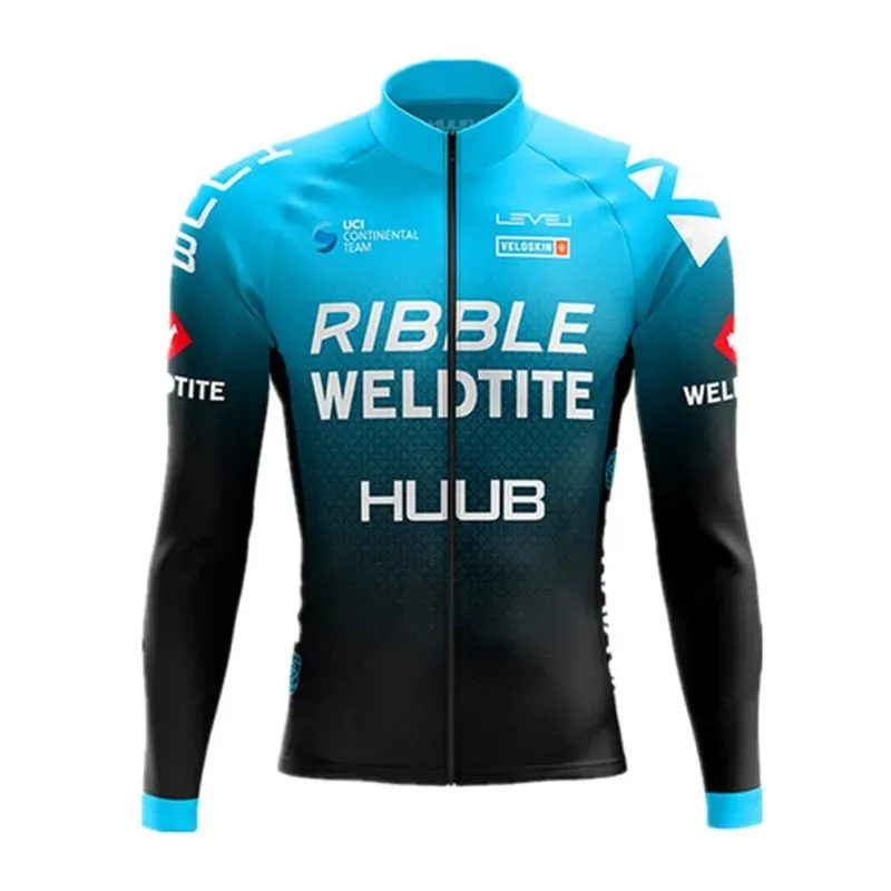 2023 HUUB Cycling Jersey  Autumn Riding Long Sleeves Men's Cycling Bib Set Bicycle Clothing Spring MBT Breathable Bike Clothes