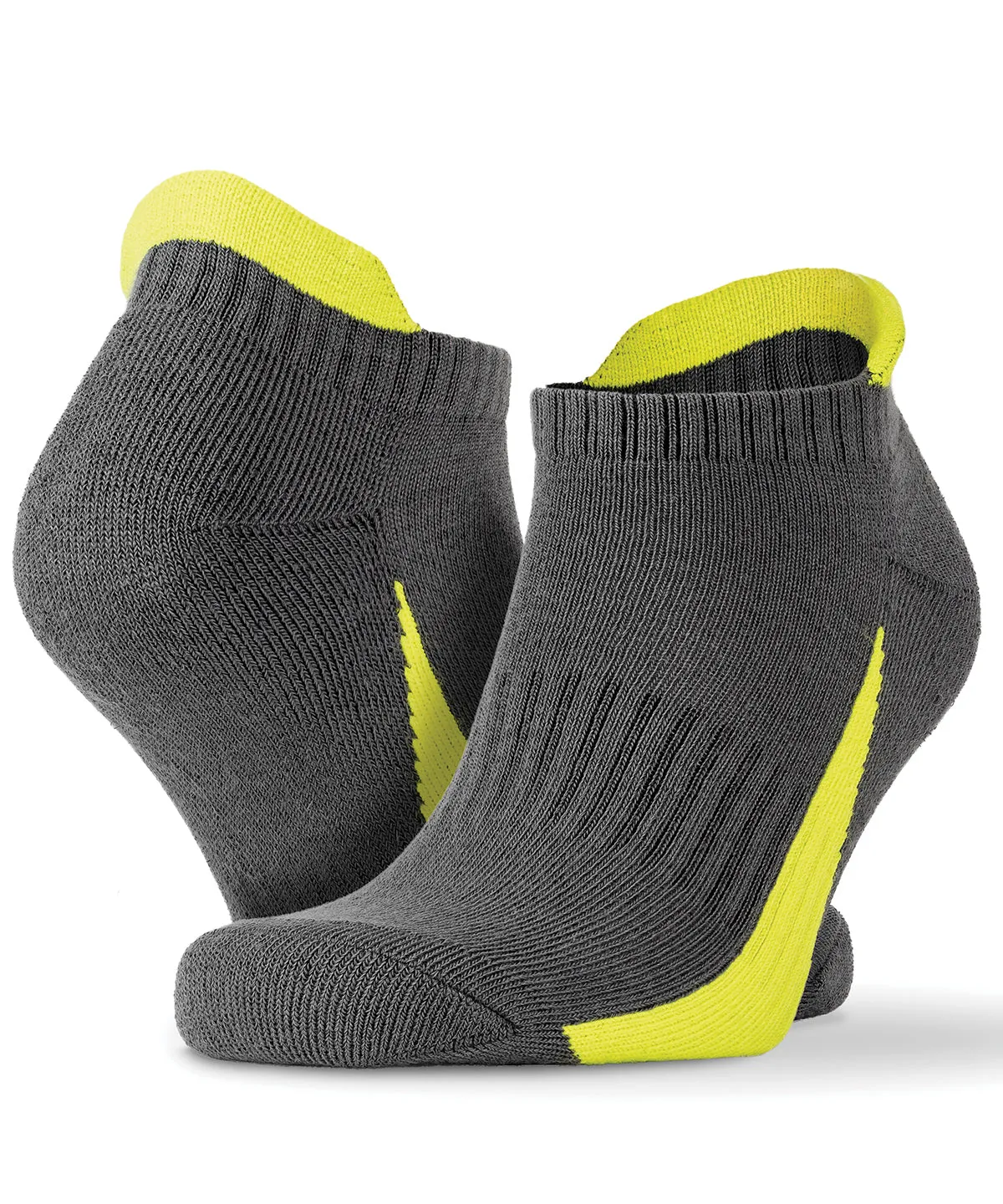 3-pack sports sneaker socks | Grey/Lime