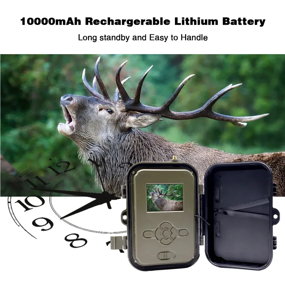 4K Live Stream Trail Camera 4G  30MP APP Clould Service Hunting Cameras 10000Mah Li-Battery Night Vision Photo Traps HC940PROLI