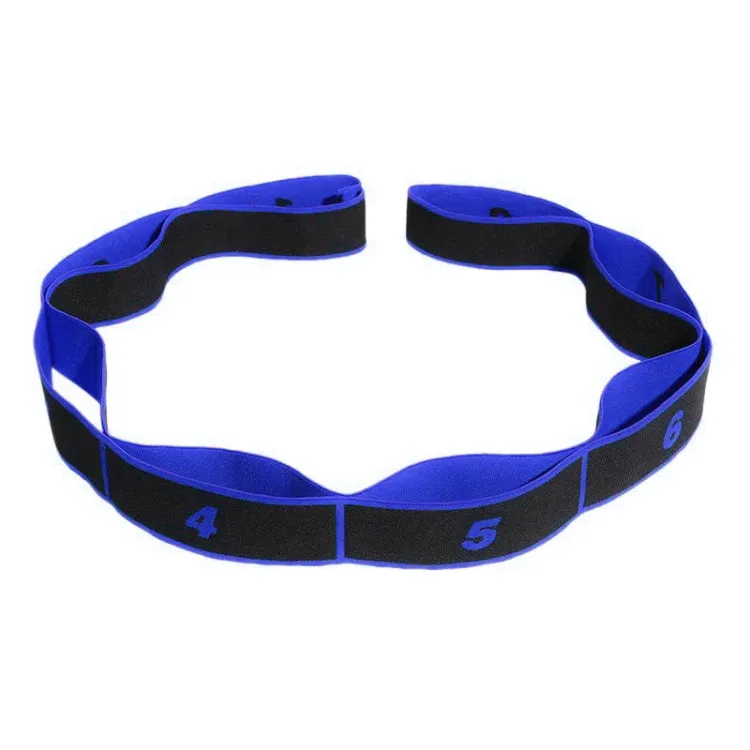 8 Lattice Yoga Stretch Band Dance Elastic Band Resistance Band(Blue)