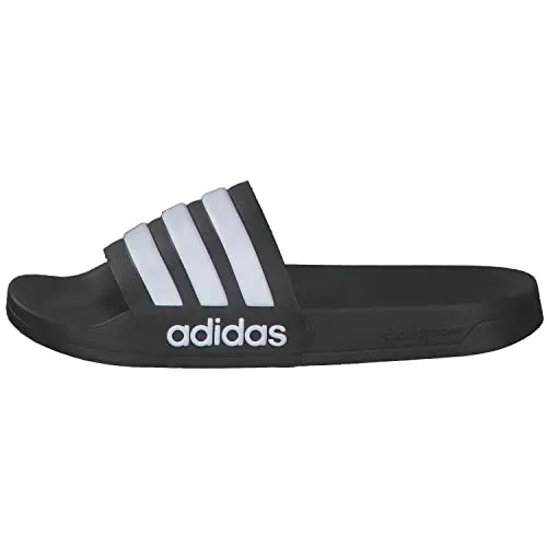 Adidas mens ADILETTE SHOWER CBLACK/FTWWHT/CBLACK Slipper - 4 UK (GZ5922)