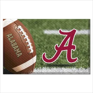 Alabama Crimson Tide Rubber Scraper Door Mat