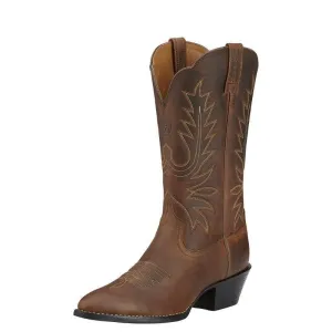 Ariat Heritage Western R Toe Ladies Boot - Distressed Brown