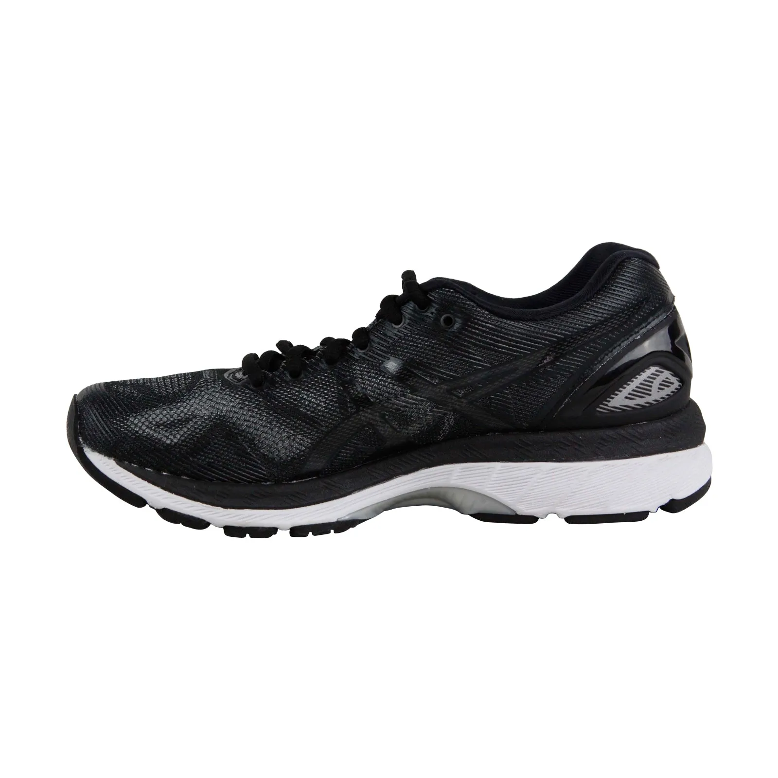 Asics Gel Nimbus 19 T750N-9099 Womens Black Mesh Low Top Athletic Running Shoes