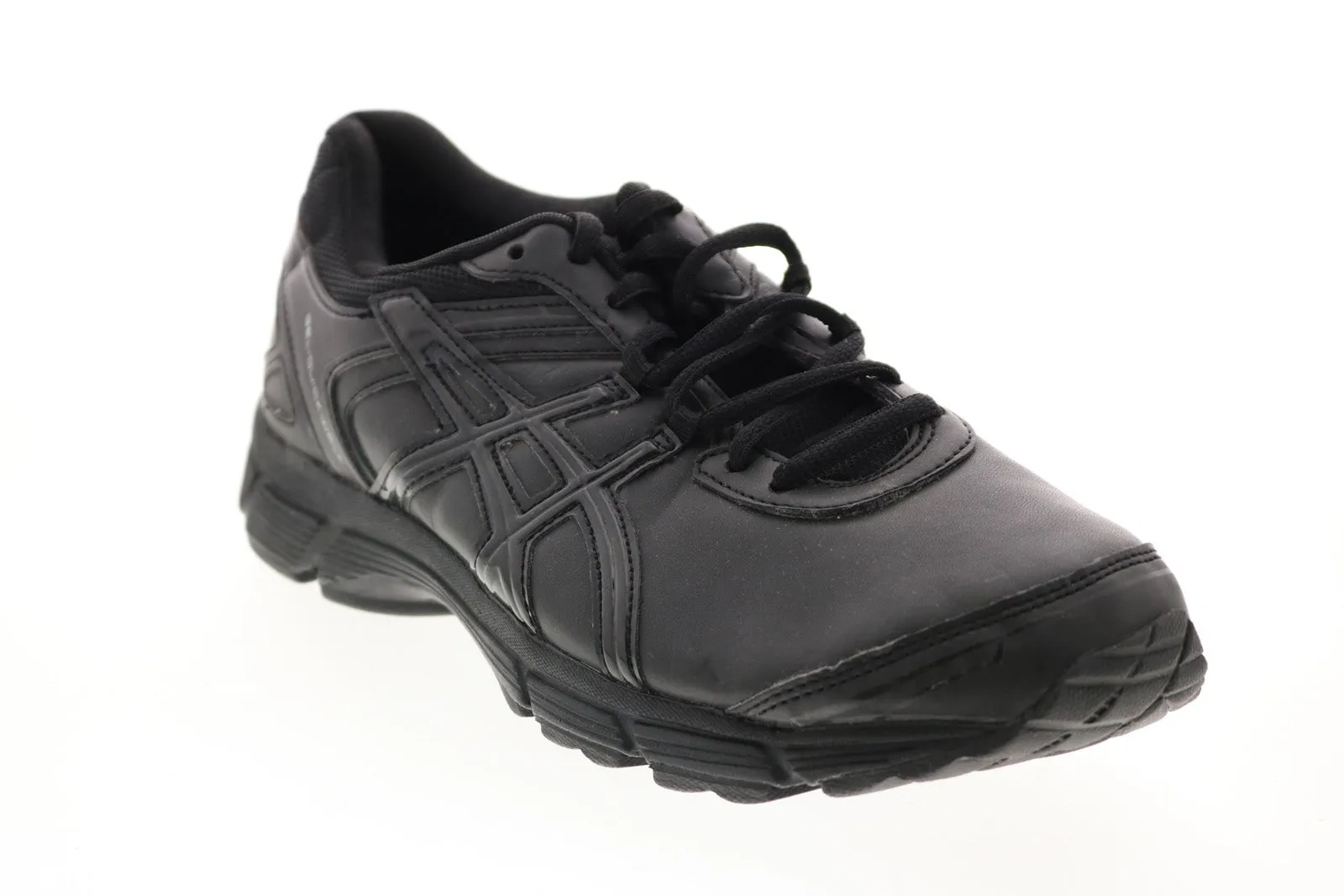 Asics GEL-Quickwalk Q422Y Mens Black Synthetic Lace Up Athletic Walking Shoes