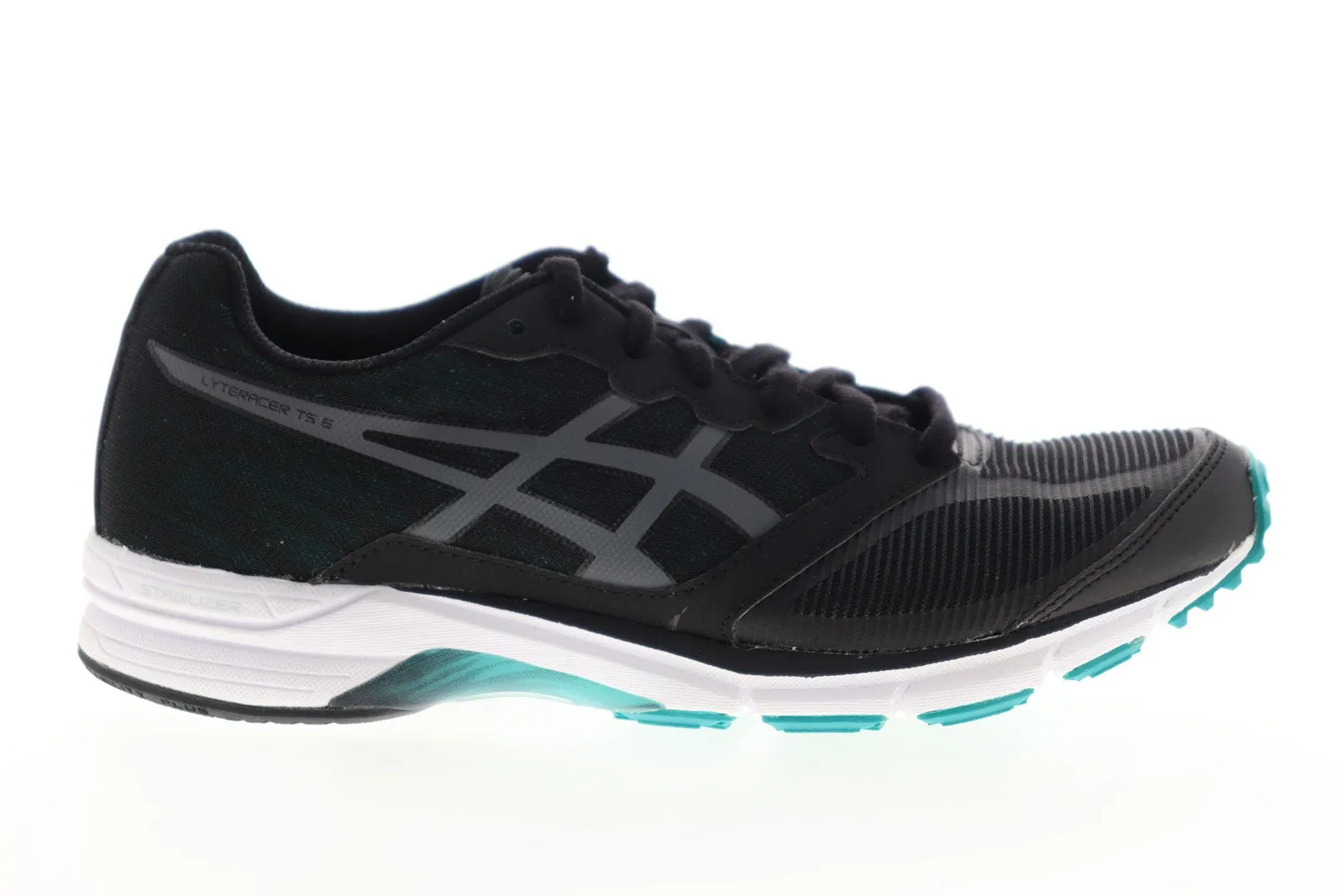 Asics Lyteracer TS 6 TJL434-9097 Mens Black Mesh Low Top Athletic Running Shoes