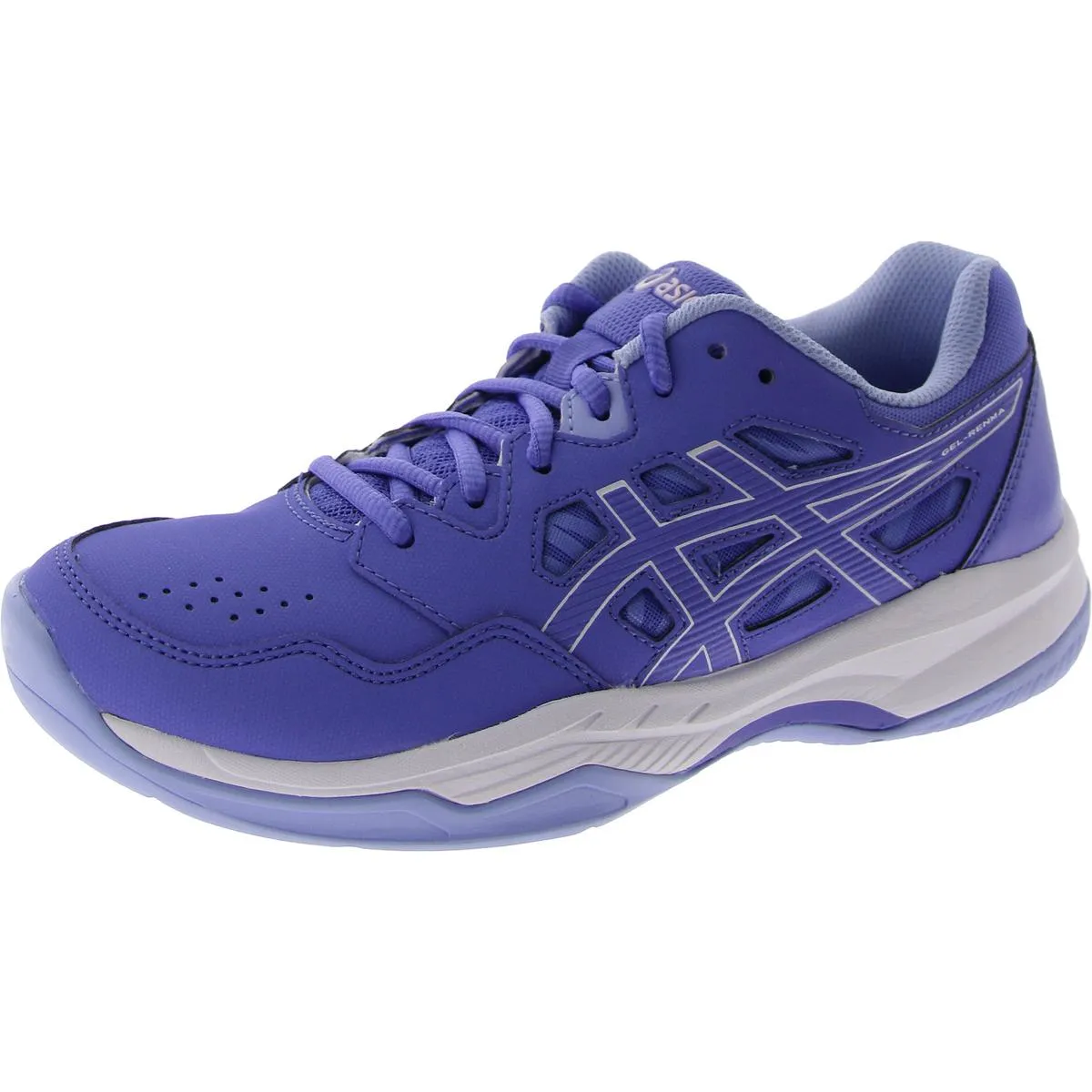 Asics Womens Faux Leather Lace Up Running & Training Shoes