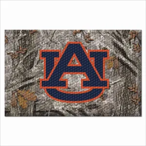 Auburn Tigers Rubber Scraper Door Mat Camo