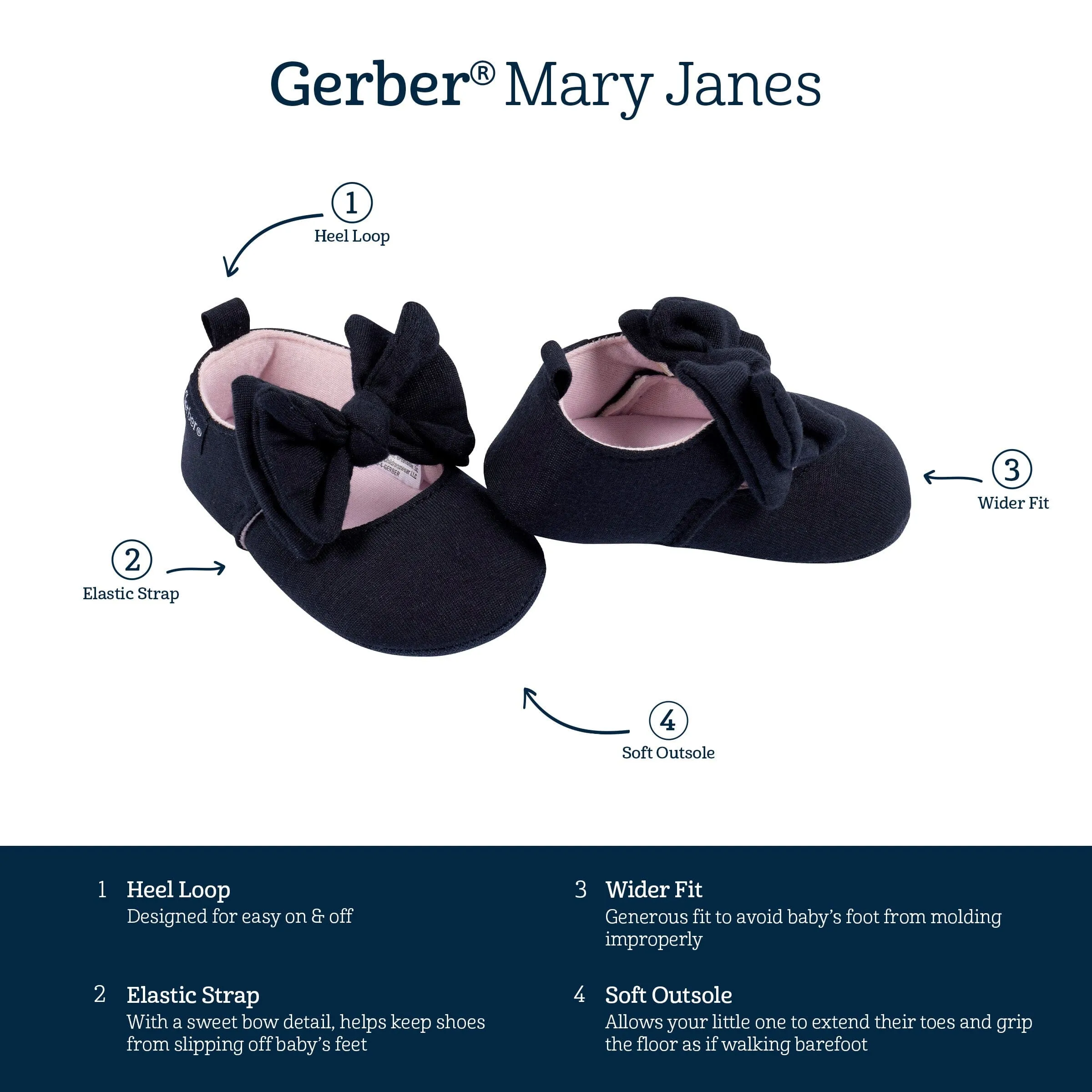 Baby Girls Black Ballet Slipper