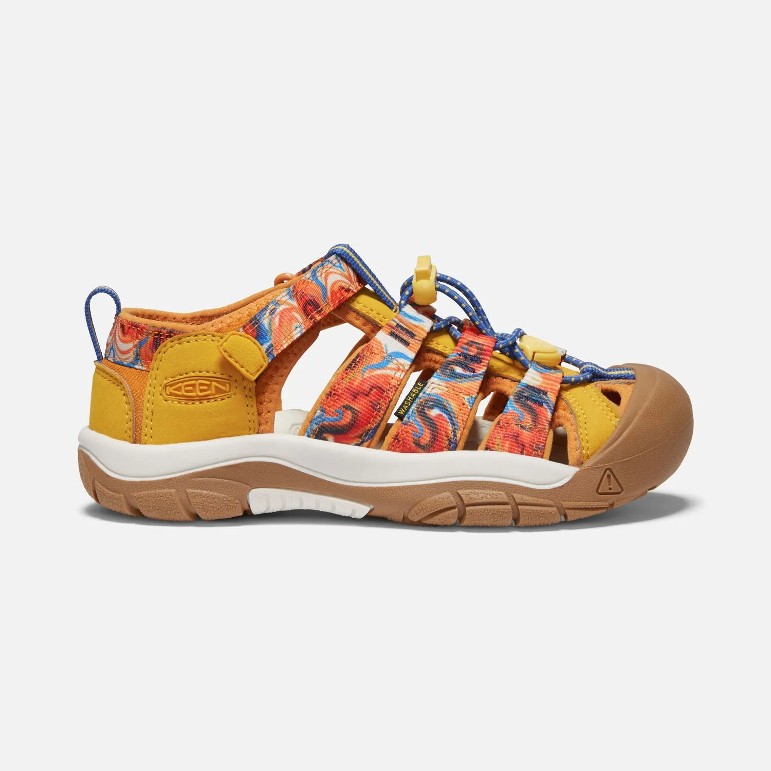 Big Kids Keen Newport x Outdoor Afro Color: Orange Peel/Yellow