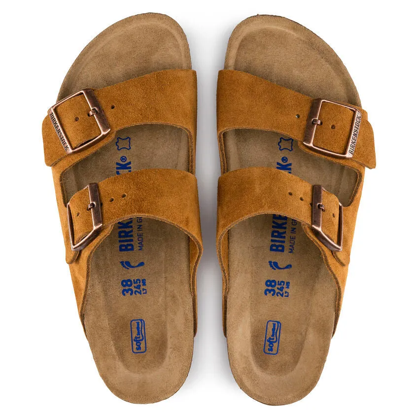 Birkenstock Men's Arizona Soft Footbed Suede Leather - Mink