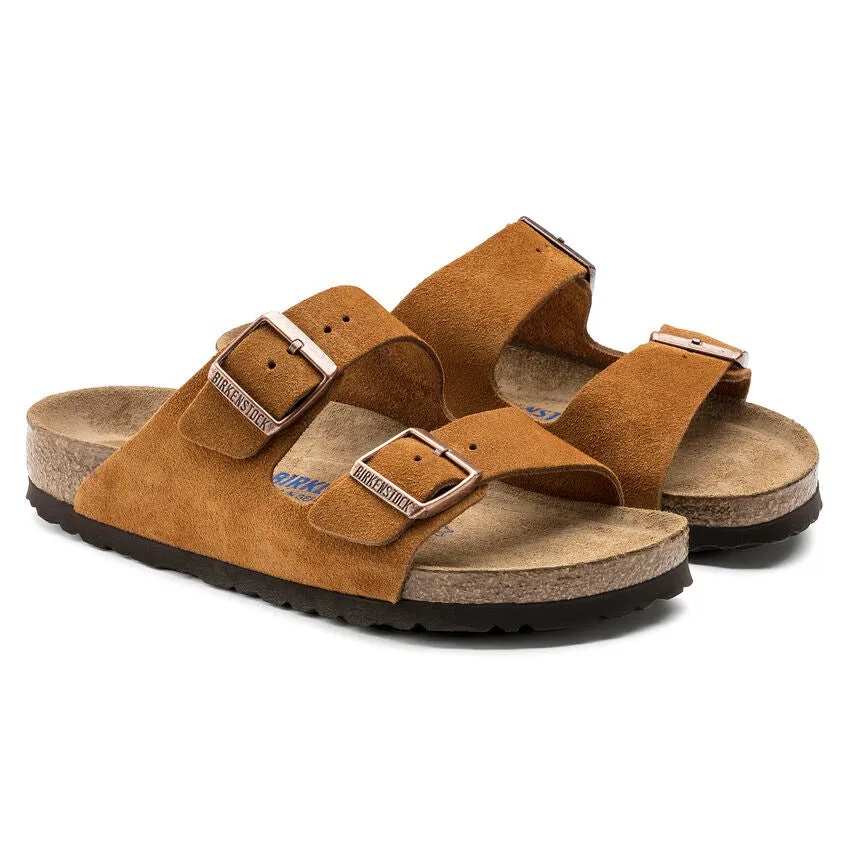 Birkenstock Men's Arizona Soft Footbed Suede Leather - Mink