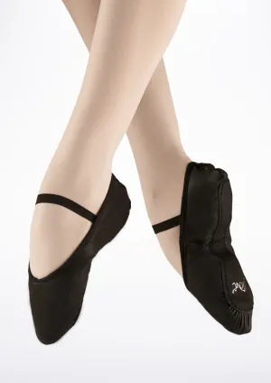 Black Canvas Ballet Shoes