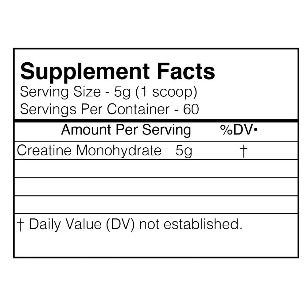 Black Market Labs Creatine 300 Grams