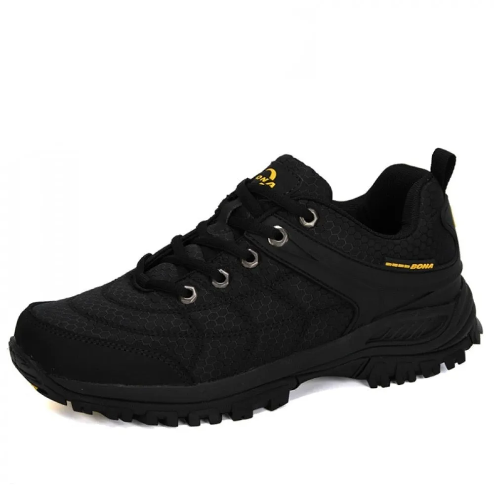 BONA Nubuck Leather & Mesh Hiking Shoes for Men