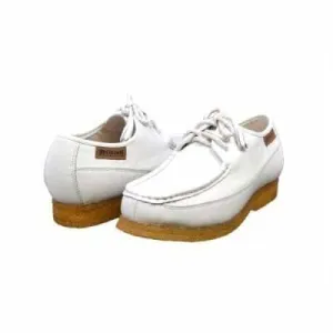 British Walkers Crown Men's White Leather