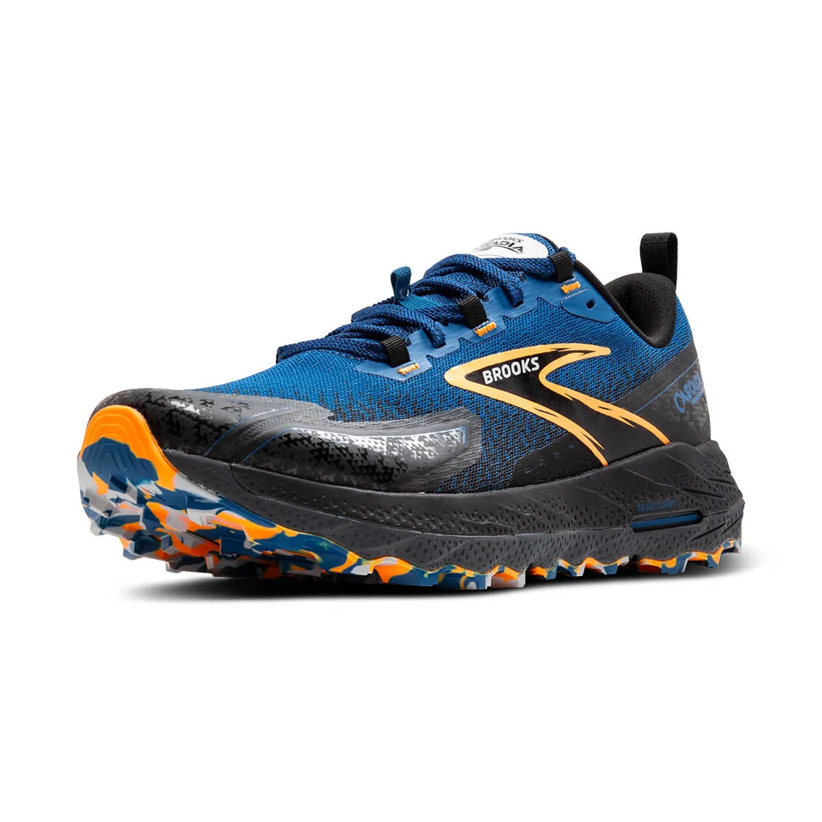 Brooks Cascadia 18 Mens | Blue Sapphire/black/orange