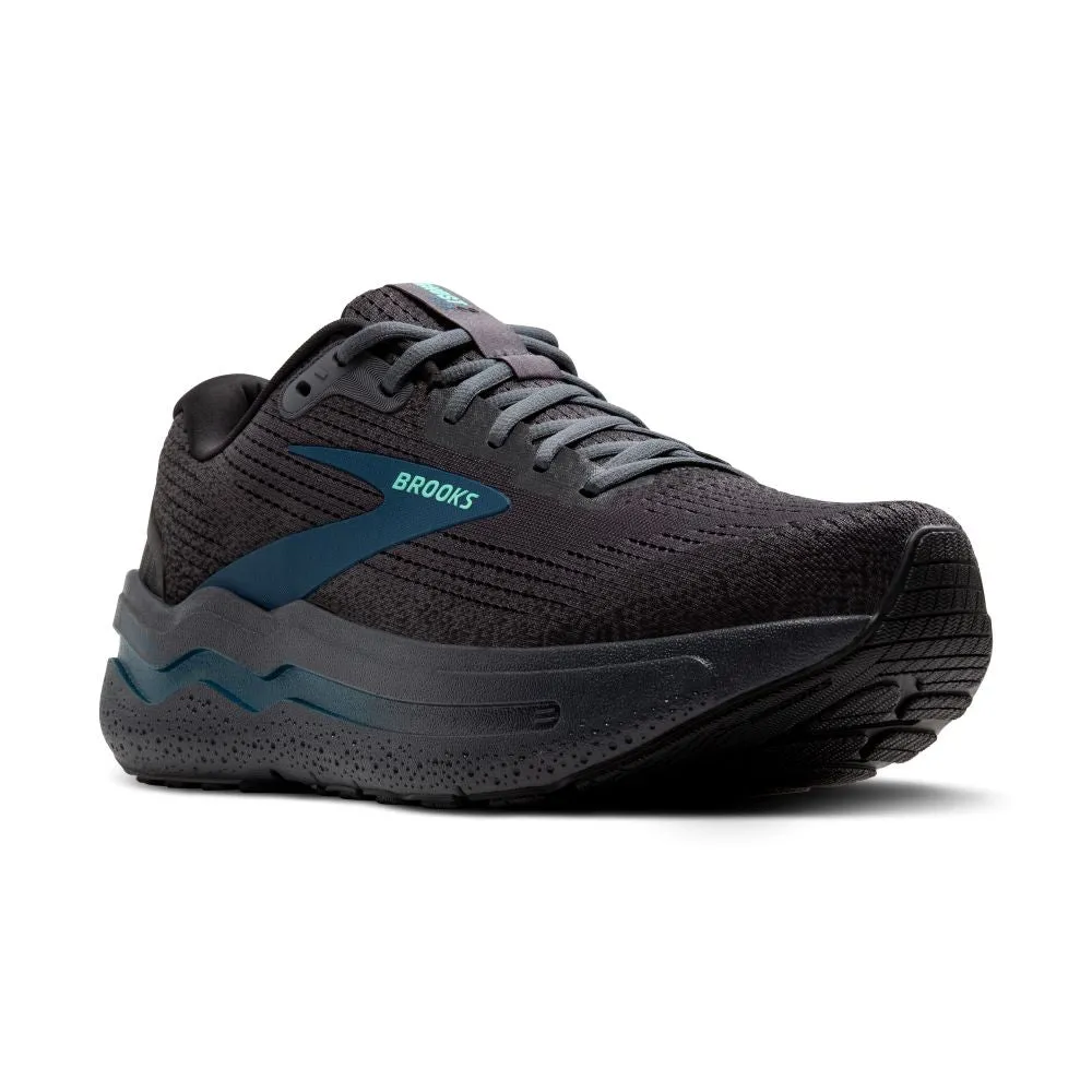 'Brooks' Men's Ghost Max 2 - Ebony / Cockatoo / Blue Sapphire