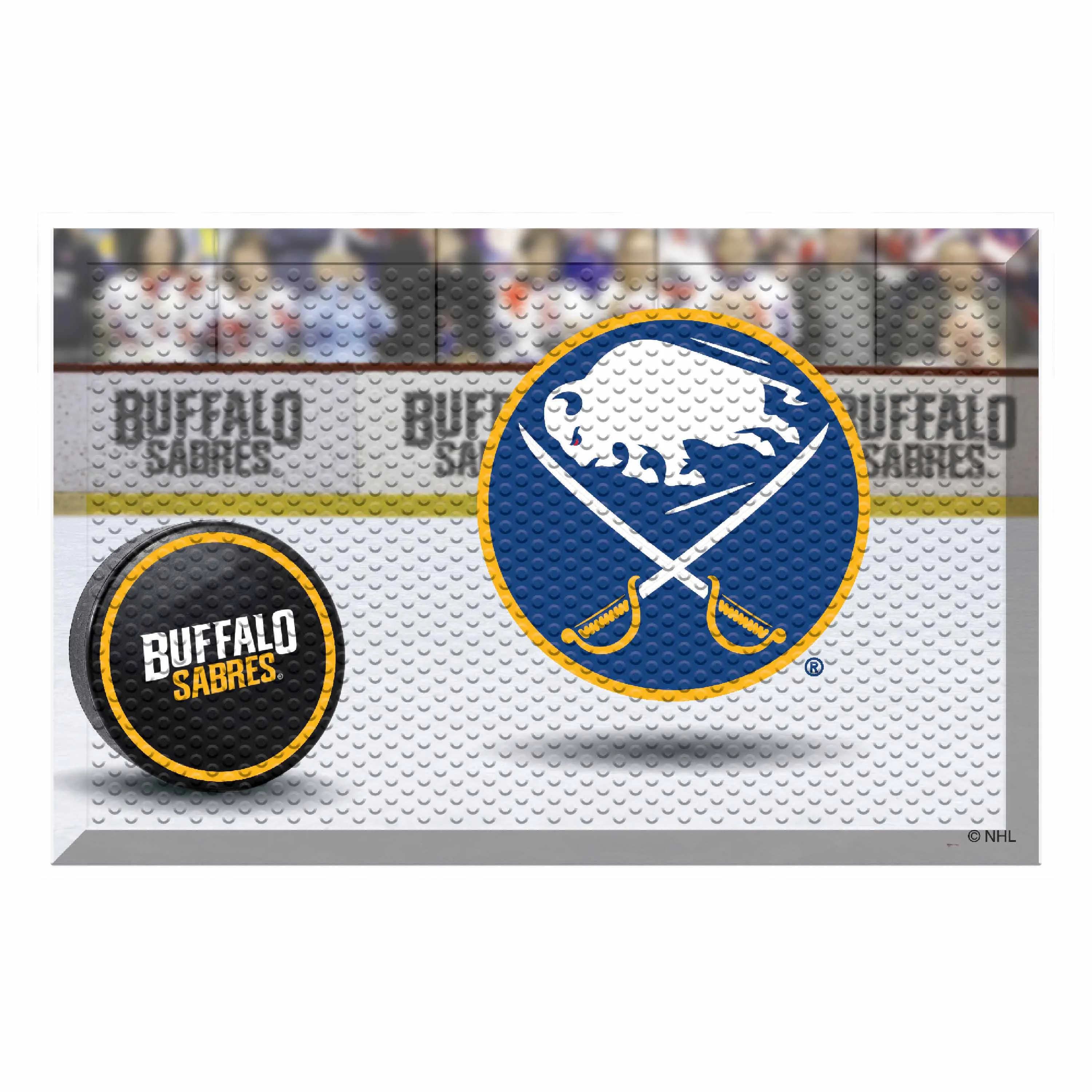 Buffalo Sabres Rubber Scraper Door Mat