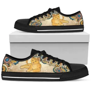 Cats Women Low Top Shoes - Ultimate Comfort And Performance, Cat Canvas Shoes