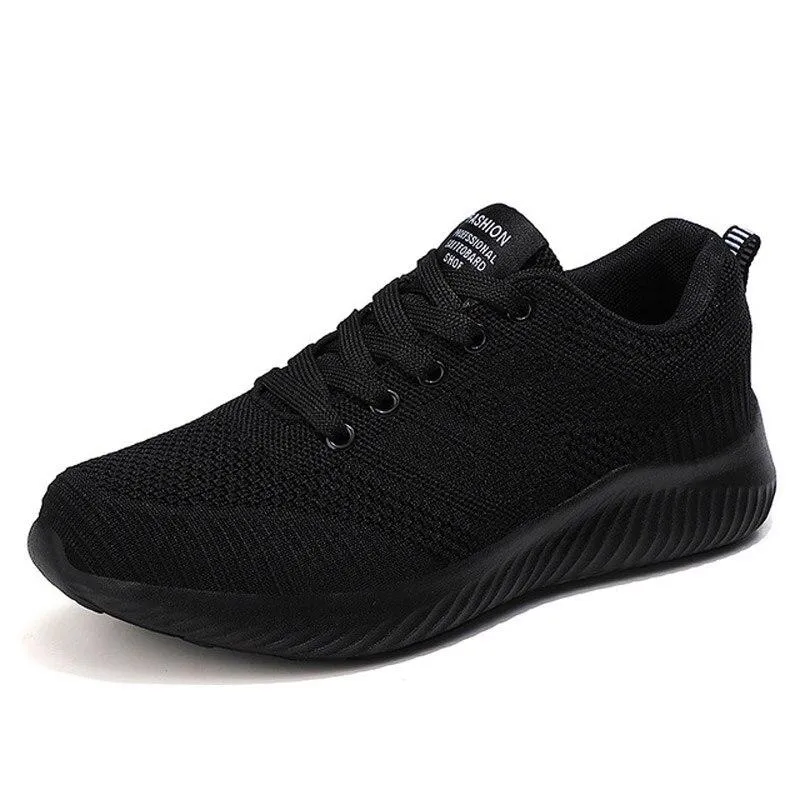 Cilool Lace-up Mesh Breathable Casual Sneakers  Walking Shoes