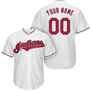 Cleveland Indians Customizable Pro Style Baseball Jersey - 3 Styles Available