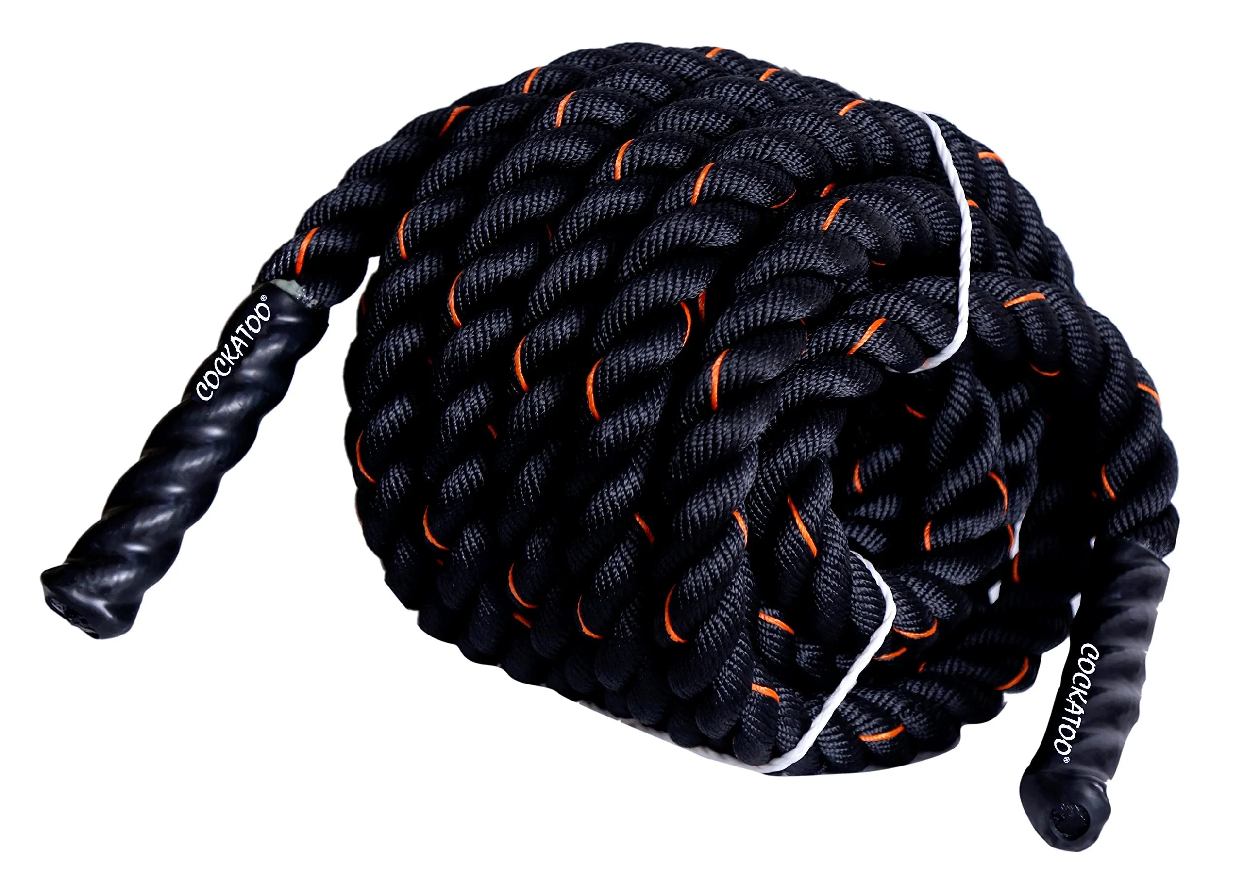 Cockatoo BR-50 Professional Use (1.5" Thick / 50 Feet(15 Mtr) & (1.5" Thick / 40 Feet(12 Mtr) Battle Rope; Exercise Rope (40 Feet)