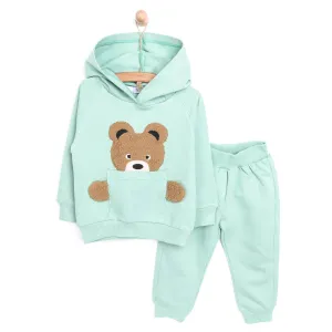 Cocux Baby Girl Cute Animals Tracksuit - Mint