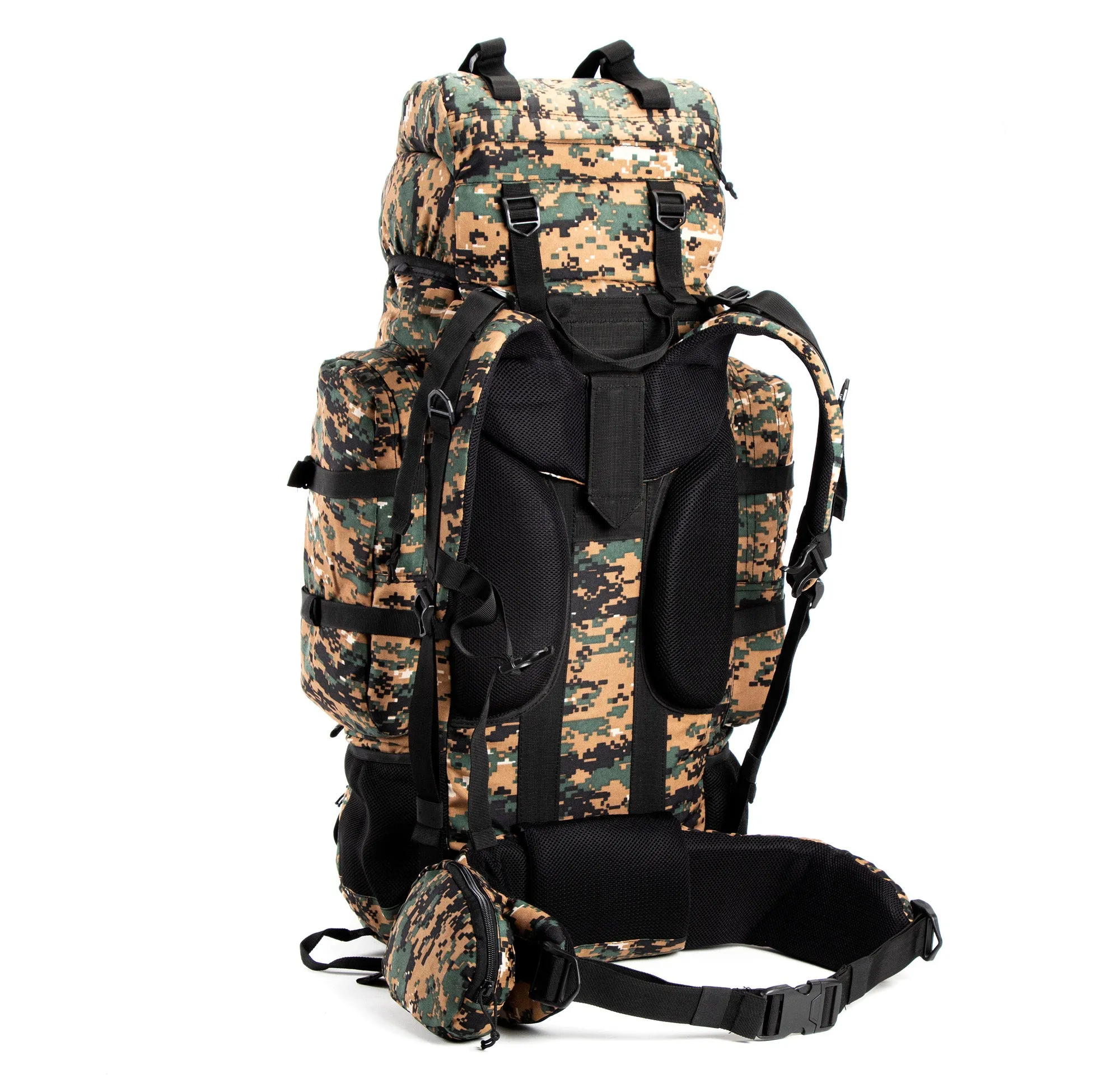 Colonel Series 85 Litre Rucksack   Detachable Day Pack & Rain Cover | Digital Camouflage