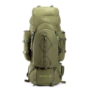 Colonel Series 95 Litre Rucksack   Detachable Day Pack & Rain Cover | Olive Green