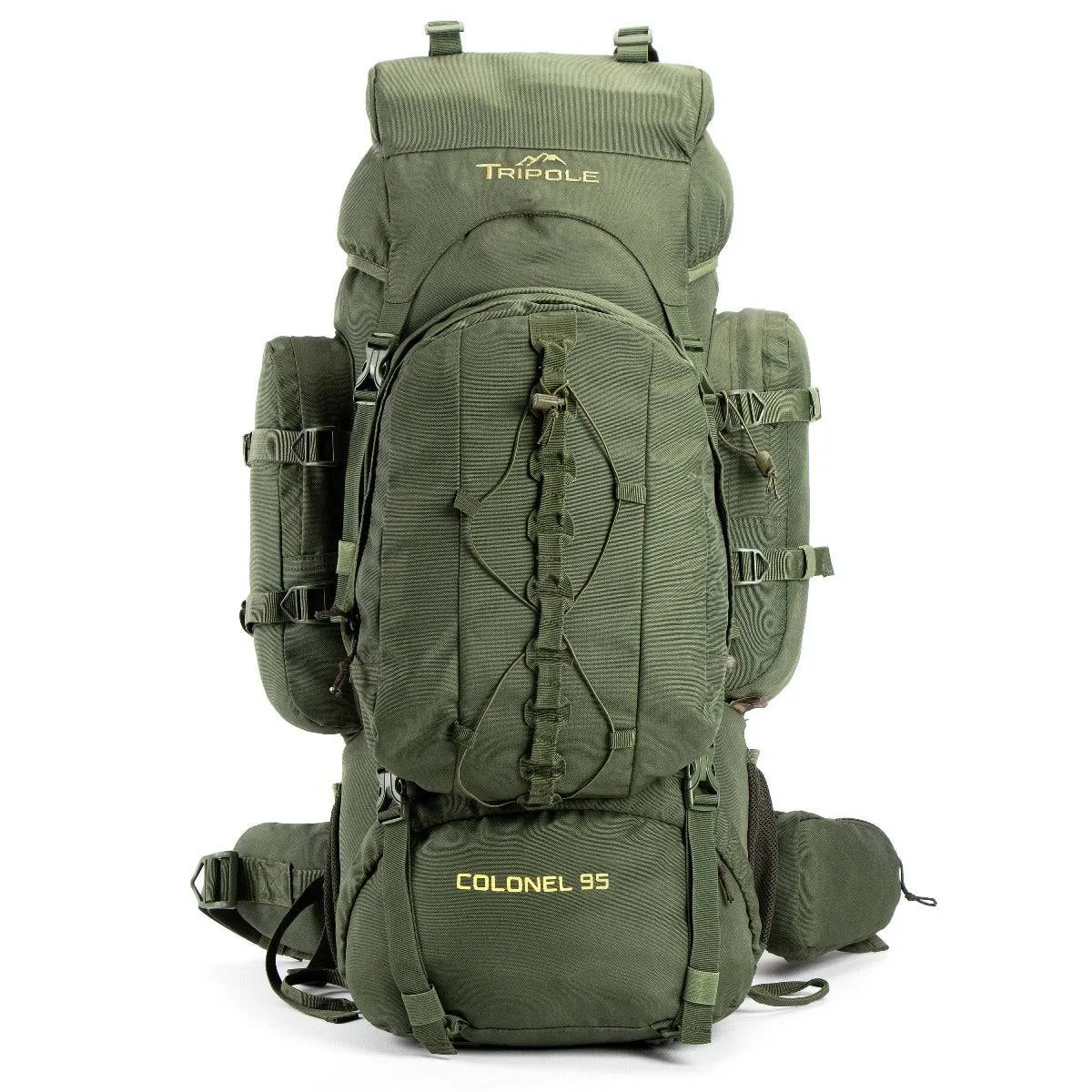 Colonel Series Rucksack   Detachable Day Pack & Rain Cover - 95 Litres - Army Green