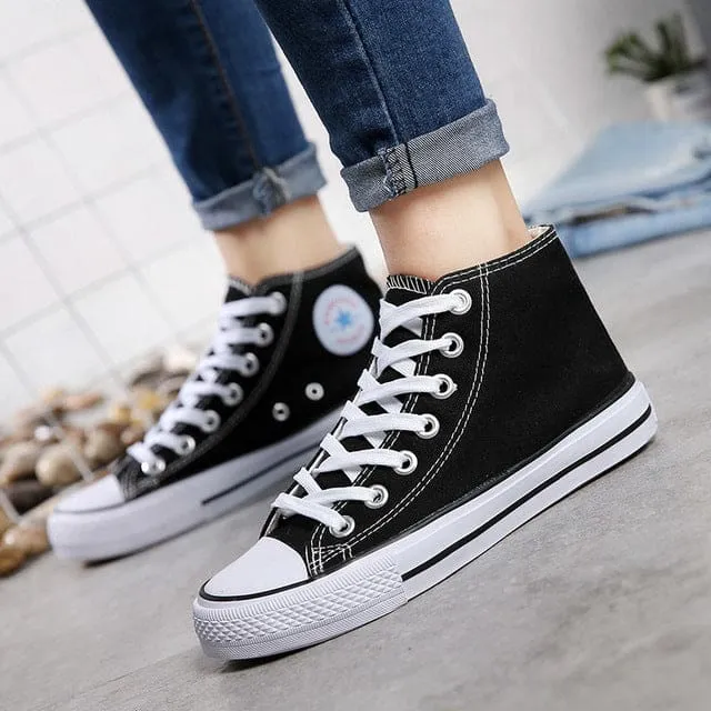 Comfort High-Top Vulcanized Walking Footwear Unisex Trend