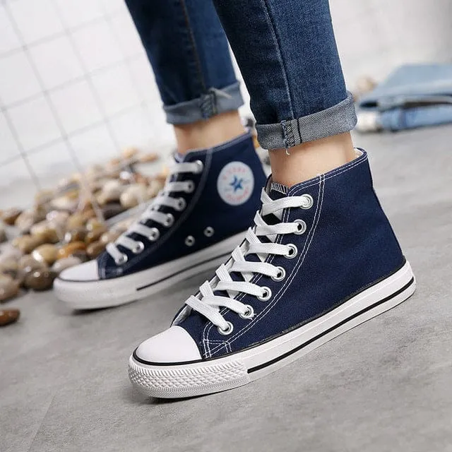 Comfort High-Top Vulcanized Walking Footwear Unisex Trend