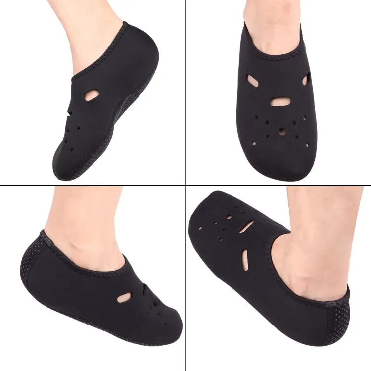 Comfortable and Anti-slip 3mm Swimming Diving Socks Breathable Beach Socks, Size:S (35-36)(Black)