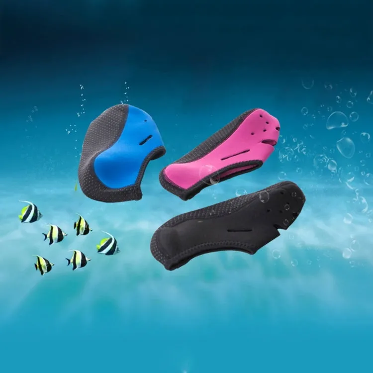 Comfortable and anti-slip 3MM swimming diving socks breathable water to swim the beach socks Size:M (37-38)(Blue)