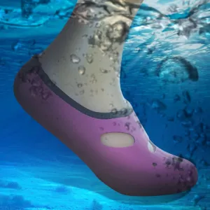 Comfortable and anti-slip 3MM swimming diving socks breathable water to swim the beach socks Size:XL (40-43)(Magenta)