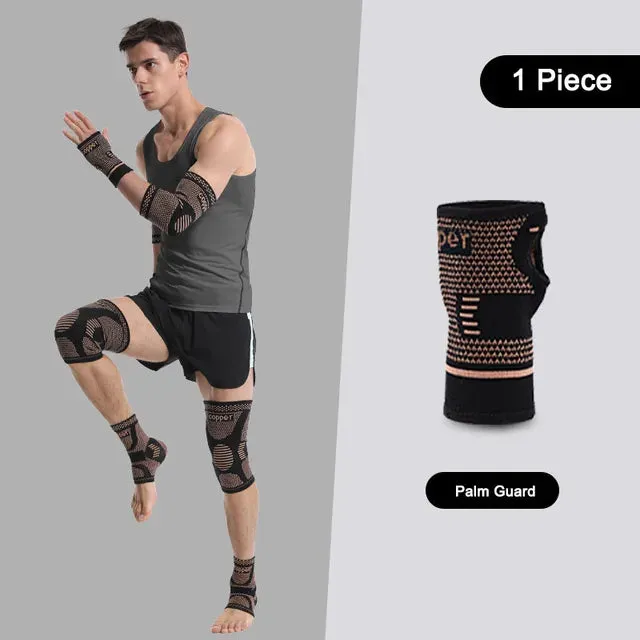 Copper Fiber Compression Sports Gear Set for Fitness & Recovery