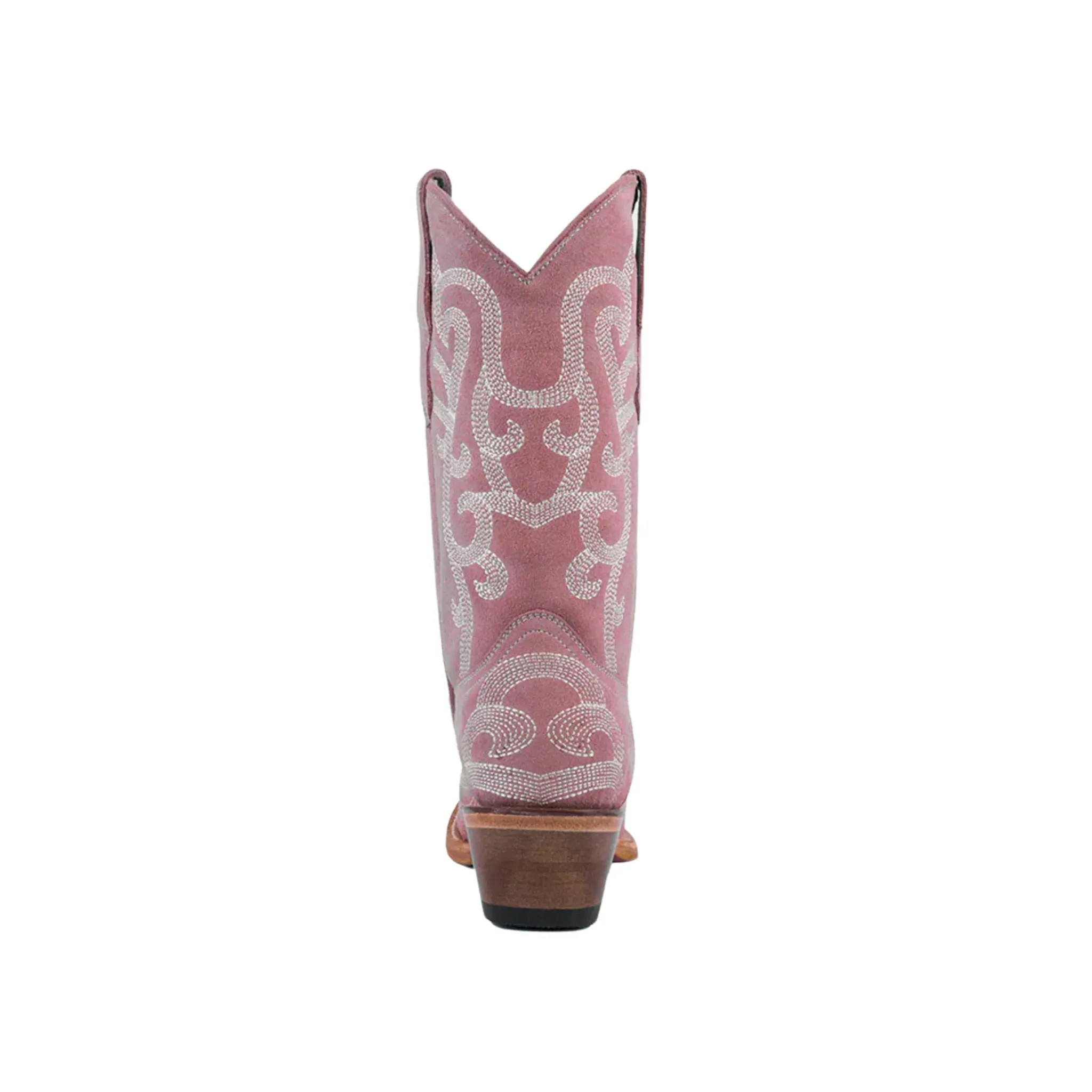 CORRAL KIDS PINK EMBROIDERY SUEDE WESTERN BOOT - T0154