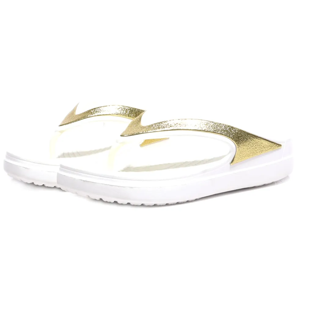 Crocs Flip Flops Rubber White Colour For Women