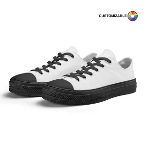 Customizable Black Low Top Shoe