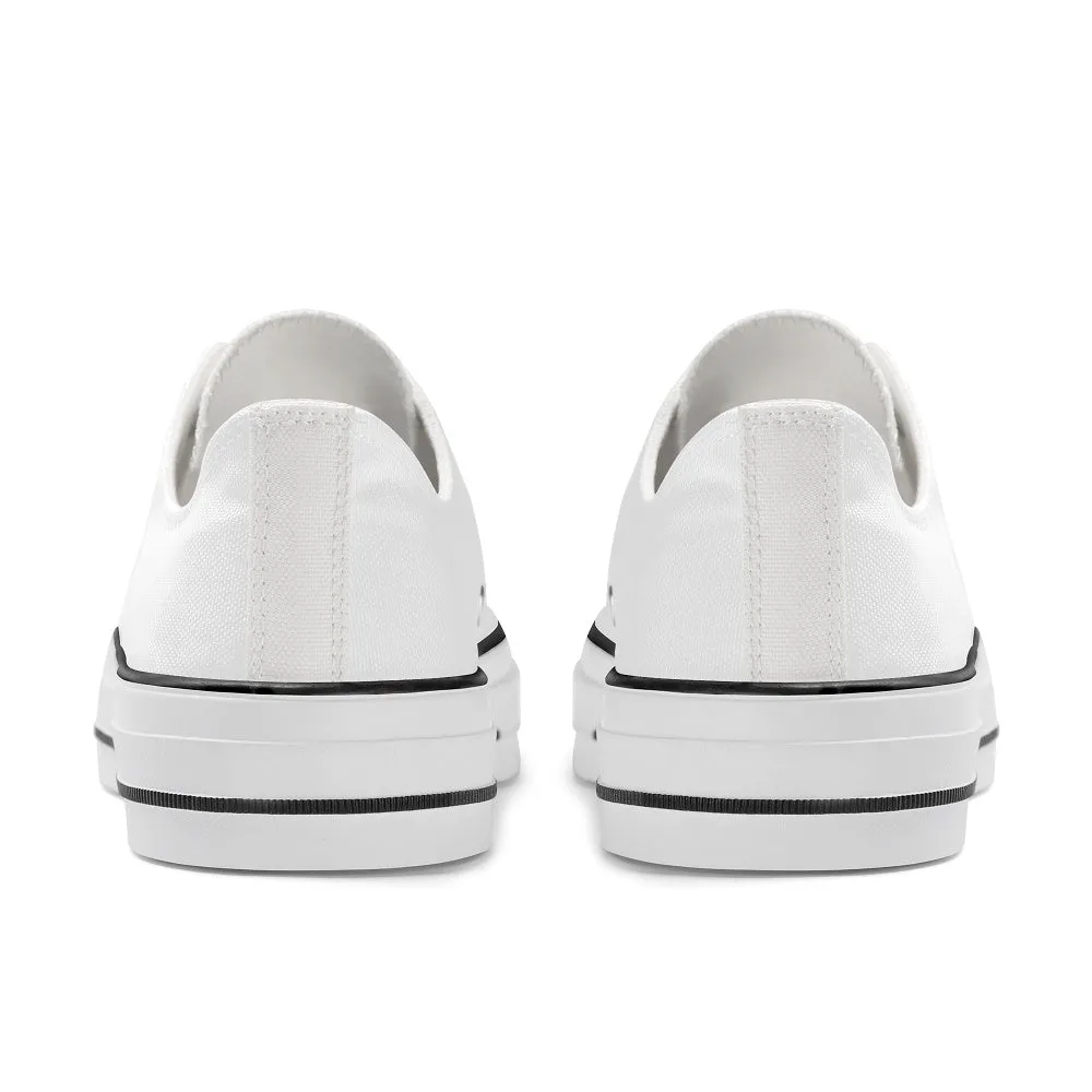 Customizable White Low Top Shoe