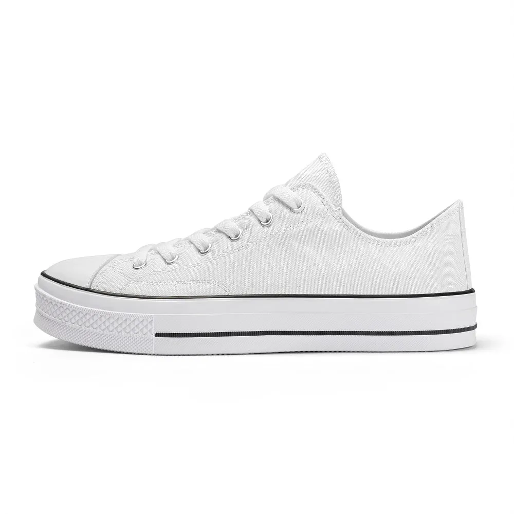 Customizable White Low Top Shoe