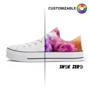 Customizable White Low Top Shoe