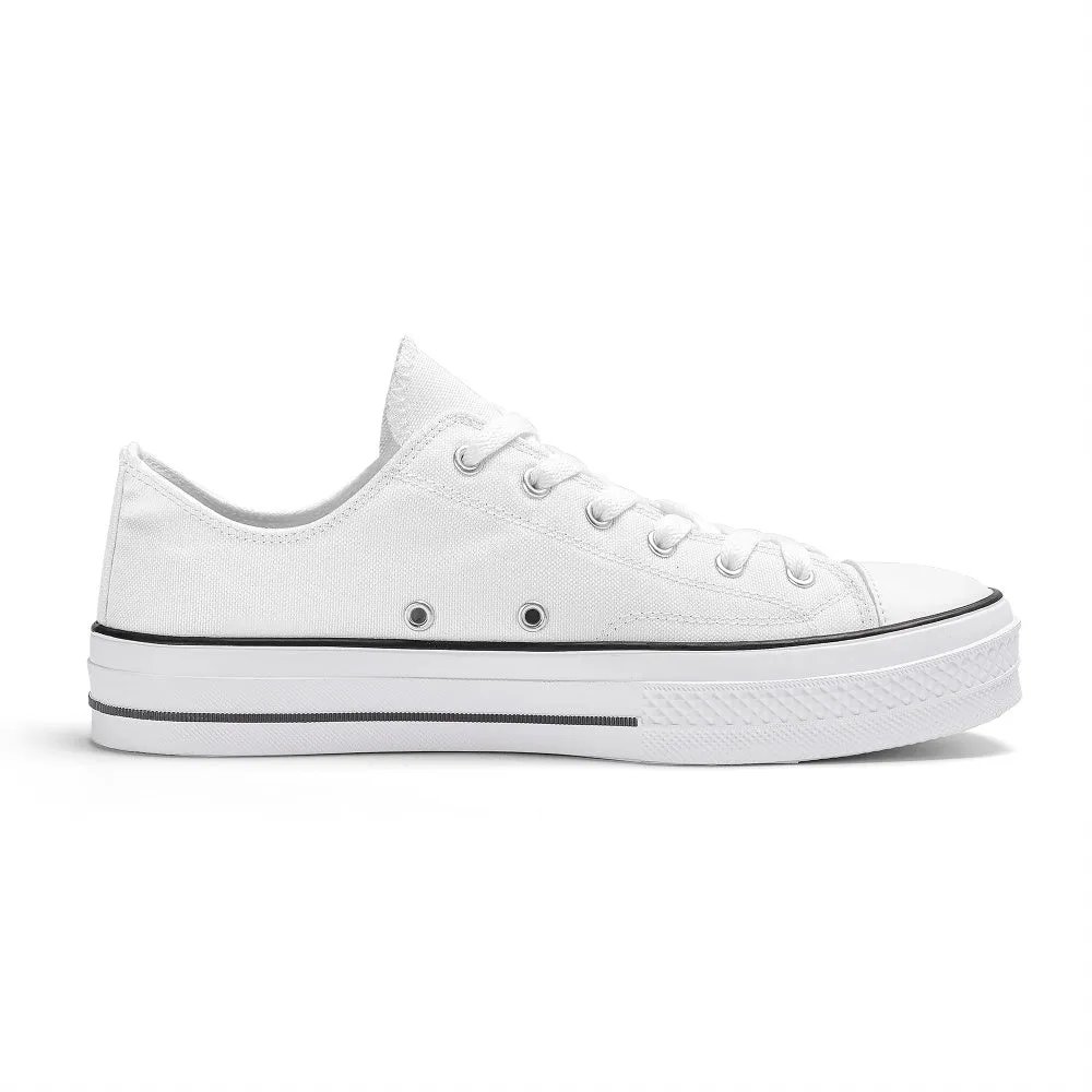 Customizable White Low Top Shoe