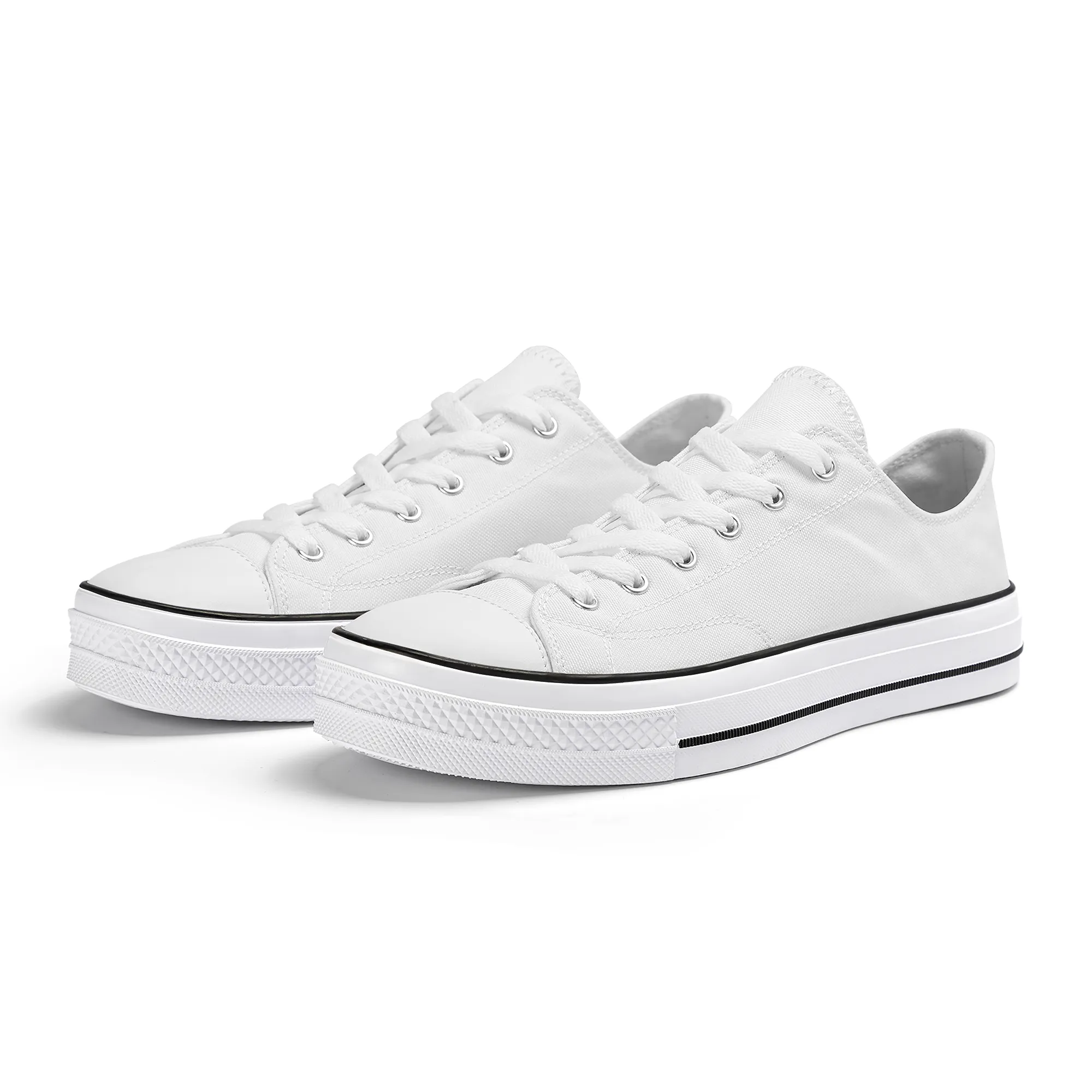 Customizable White Low Top Shoe