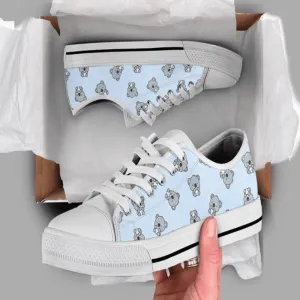 Cute Koala Low Top CanvasShoes, Animal Print Canvas Shoes, Print On Canvas Shoes