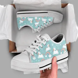 Cute Unicorn Low Top Shoes, Animal Print Canvas Shoes, Print On Canvas Shoes