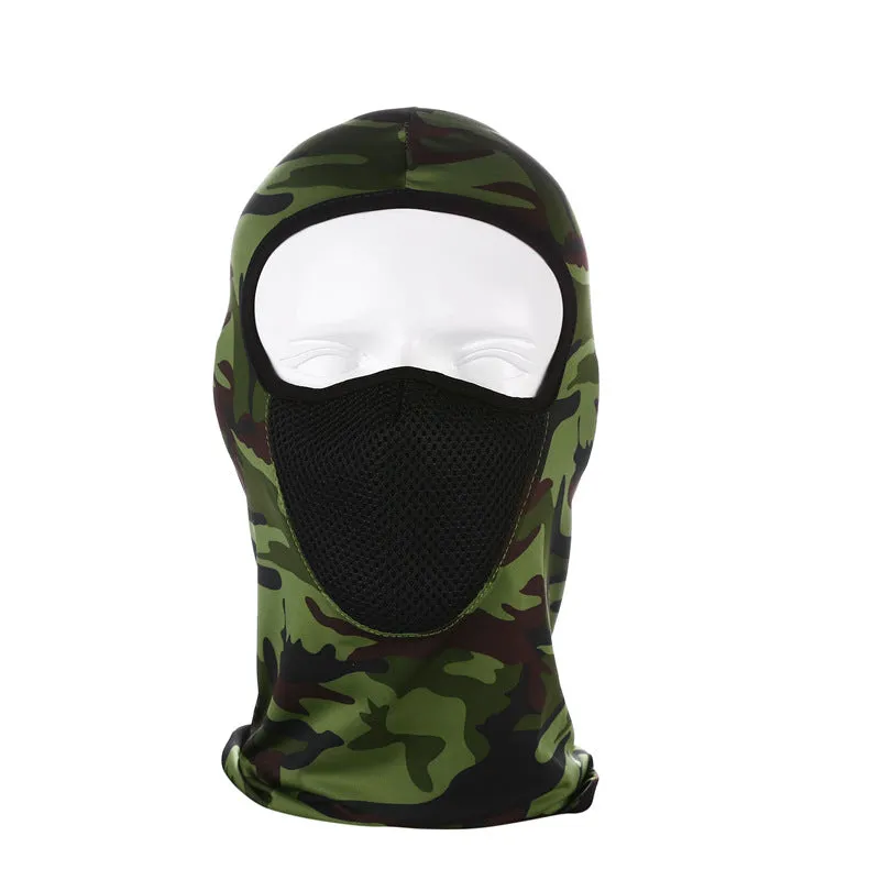 Cycling mask face protection headgear outdoor sports sunscreen camouflage