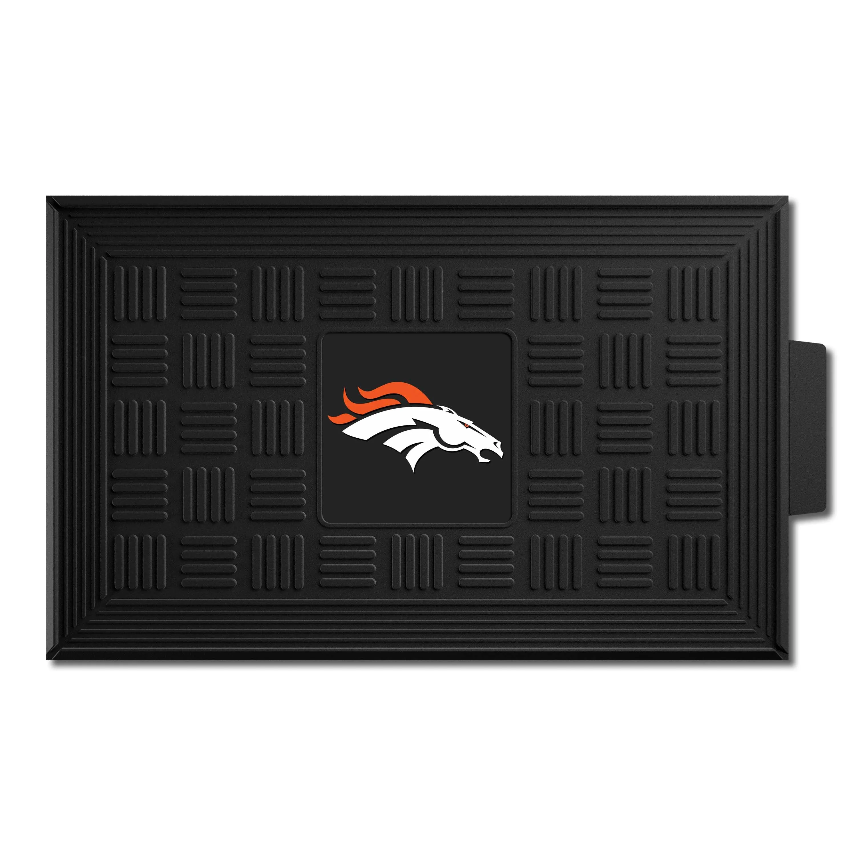 Denver Broncos Heavy Duty Vinyl Medallion Door Mat - 19.5in. x 31in.